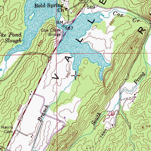 Topographic Map of Lee Branch, AL
