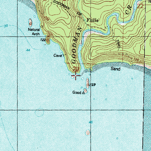 Topographic Map of Goodman Creek, WA