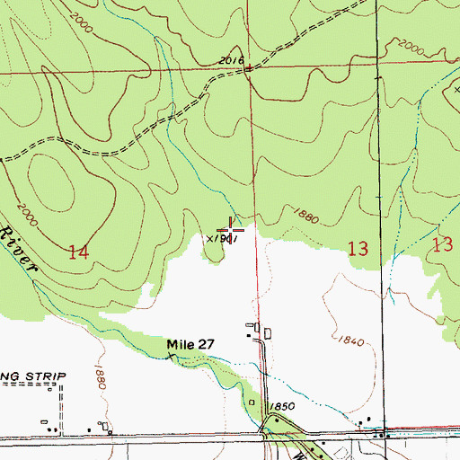 Topographic Map of Gotchen Creek, WA