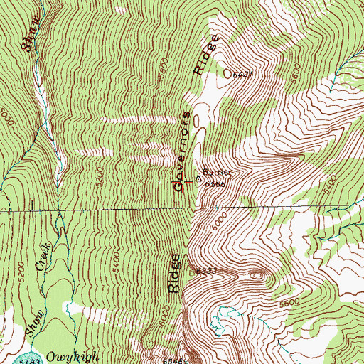 Topographic Map of Governors Ridge, WA