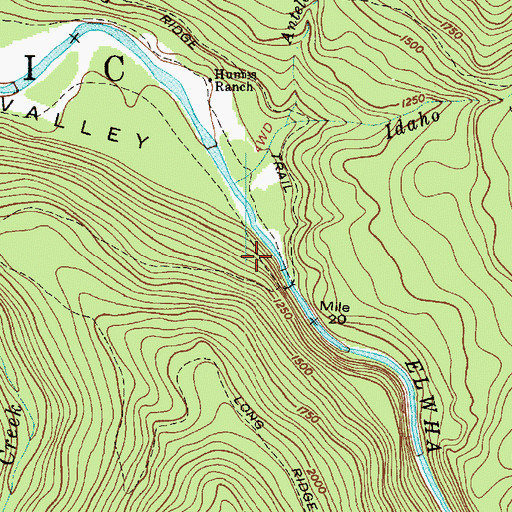 Topographic Map of Grand Canyon, WA