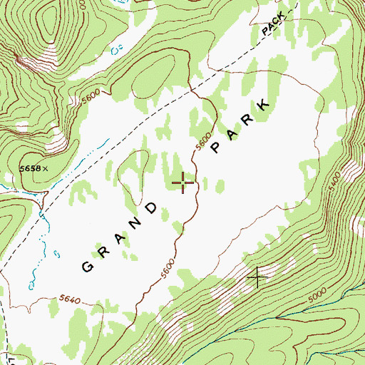Topographic Map of Grand Park, WA