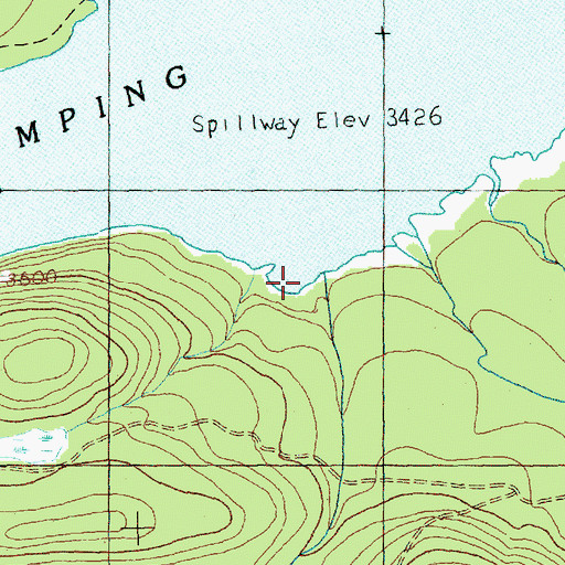 Topographic Map of Granite Creek, WA