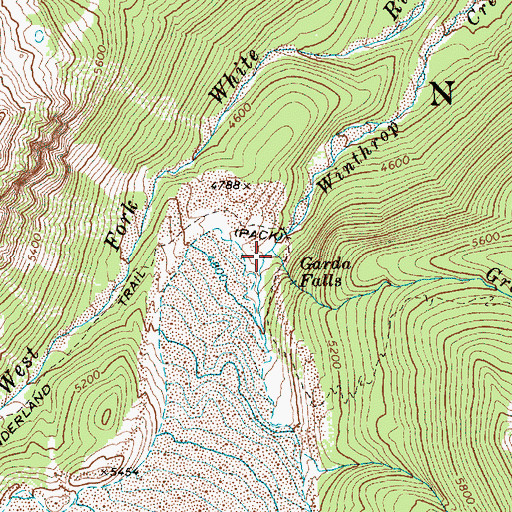 Topographic Map of Granite Creek, WA