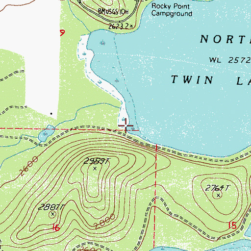 Topographic Map of Granite Creek, WA