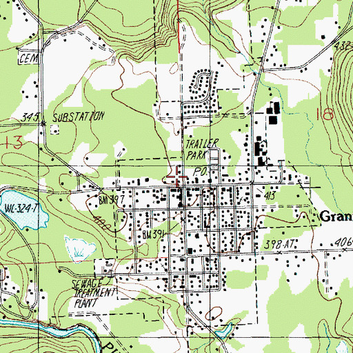 Topographic Map of Granite Falls, WA