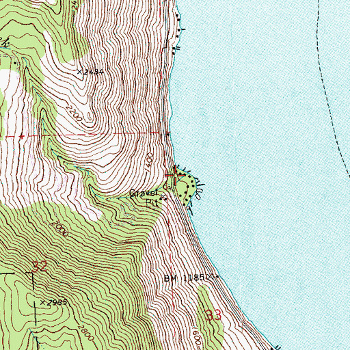 Topographic Map of Granite Falls Creek, WA