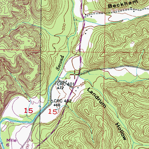 Topographic Map of Lester Hollow, AL