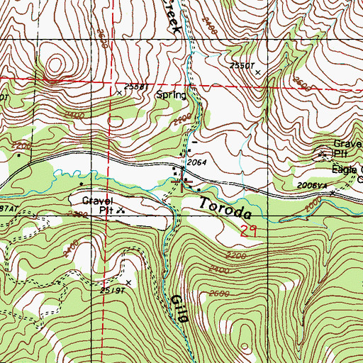Topographic Map of Graphite Creek, WA