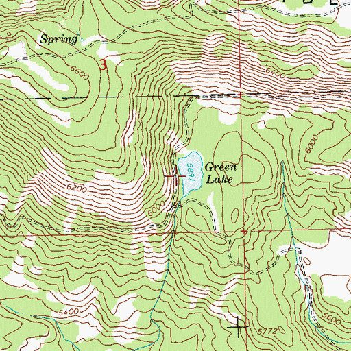 Topographic Map of Green Lake, WA