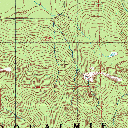 Topographic Map of Green River Watershed, WA