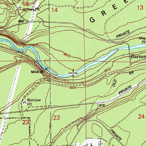 Topographic Map of Green Valley, WA