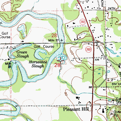 Topographic Map of Griffin Creek, WA