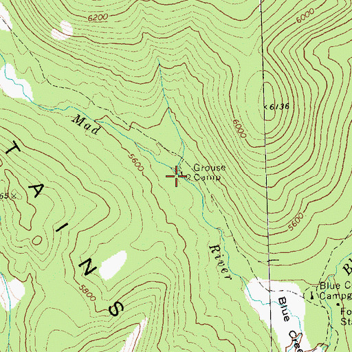 Topographic Map of Grouse Camp, WA