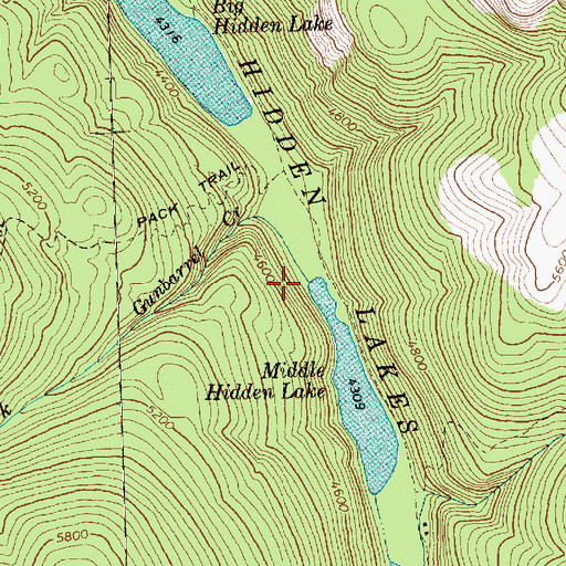 Topographic Map of Gunbarrel Creek, WA
