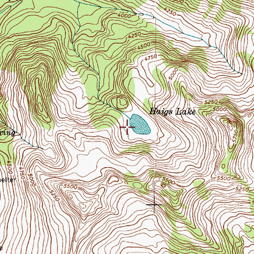 Topographic Map of Haigs Lake, WA