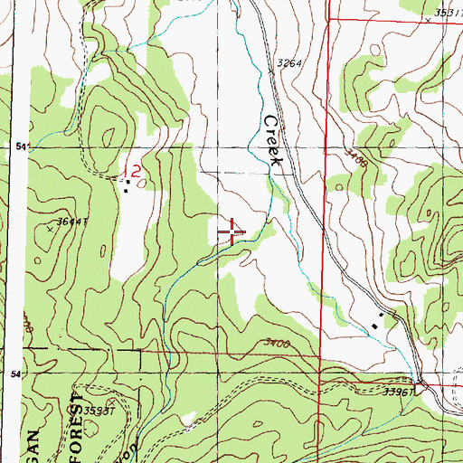 Topographic Map of Haley Canyon, WA