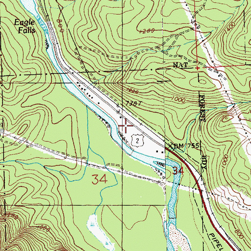 Topographic Map of Halford, WA