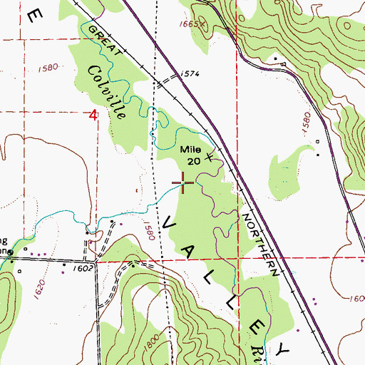 Topographic Map of Haller Creek, WA