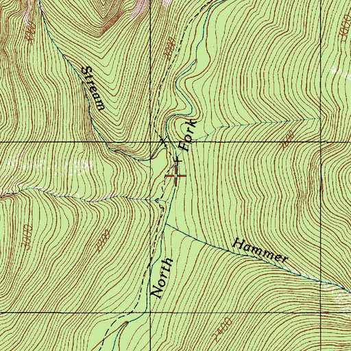 Topographic Map of Hammer Cabin (historical), WA