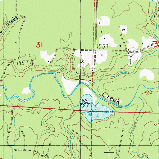Topographic Map of Hansen Creek, WA