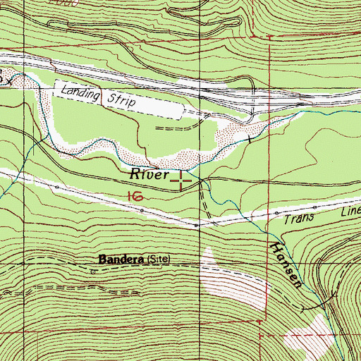 Topographic Map of Hansen Creek, WA