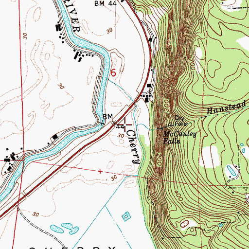 Topographic Map of Hanstead Creek, WA