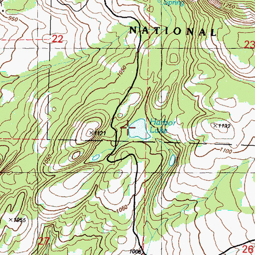 Topographic Map of Harbor Lake, WA