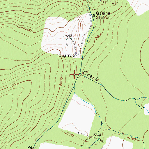 Topographic Map of Hardtime Creek, WA