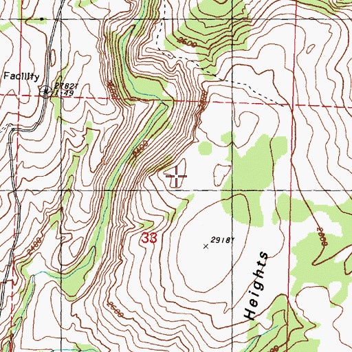 Topographic Map of Harmony Heights, WA