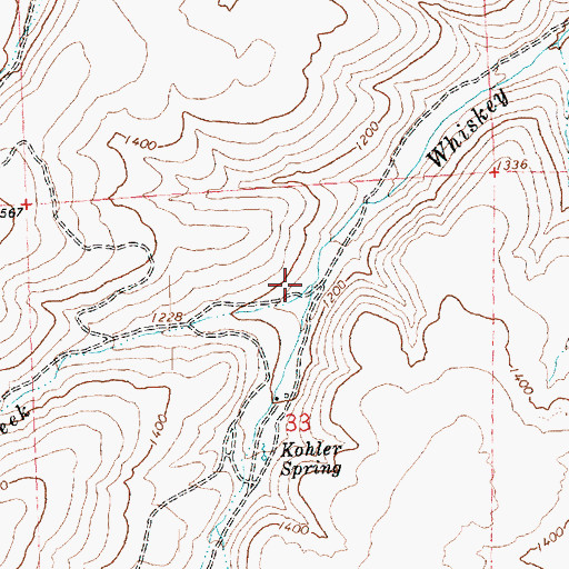 Topographic Map of Hartman Creek, WA