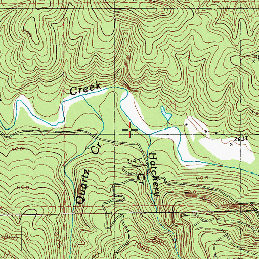 Topographic Map of Hatchery Creek, WA