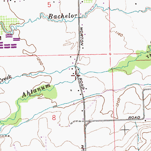 Topographic Map of Hatton Creek, WA