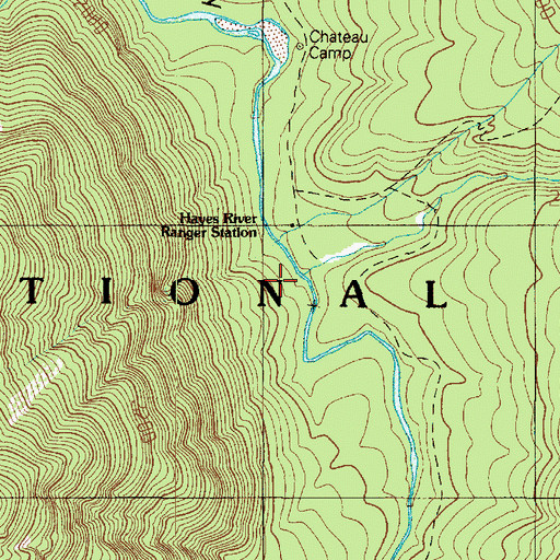 Topographic Map of Hayes River, WA