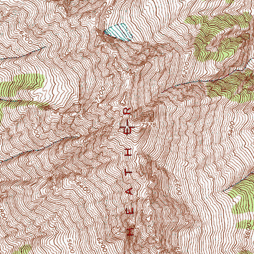 Topographic Map of Heather Ridge, WA