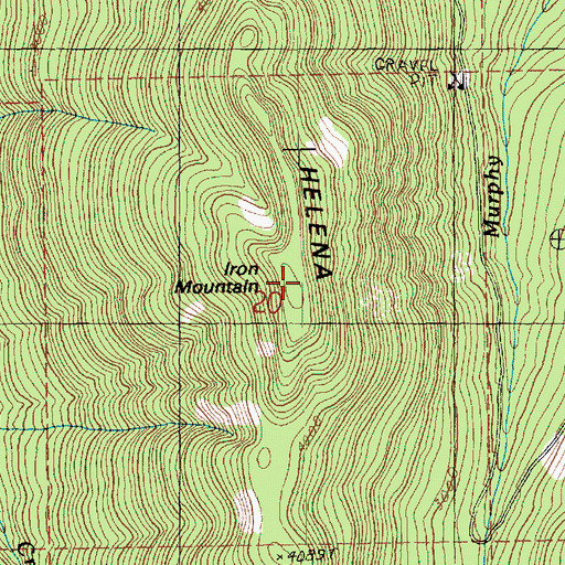 Topographic Map of Helena Ridge, WA
