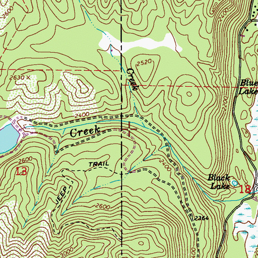 Topographic Map of Hemlock Creek, WA