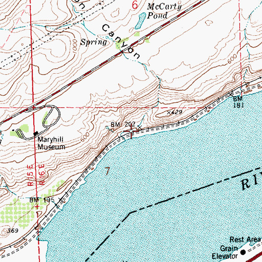 Topographic Map of Henderson Canyon, WA