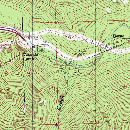 Topographic Map of Henry Creek, WA
