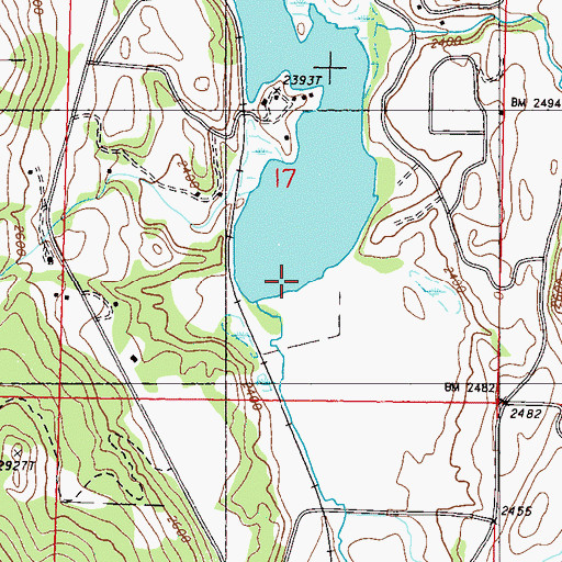 Topographic Map of Herron Creek, WA