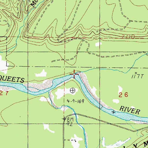 Topographic Map of Hibbard Creek, WA