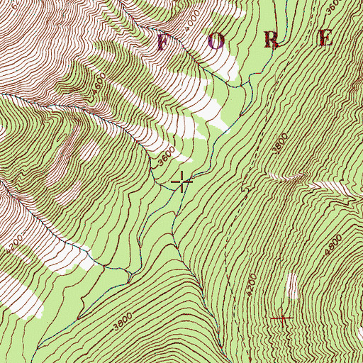 Topographic Map of Hilgard Creek, WA