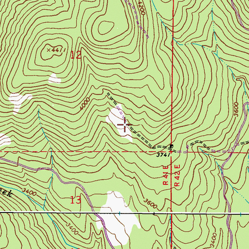 Topographic Map of Hills Meadow, WA