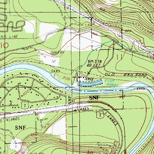 Topographic Map of Hogarty Creek, WA