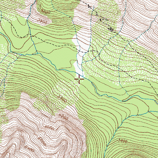 Topographic Map of Holden Creek, WA