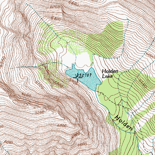 Topographic Map of Holden Lake, WA