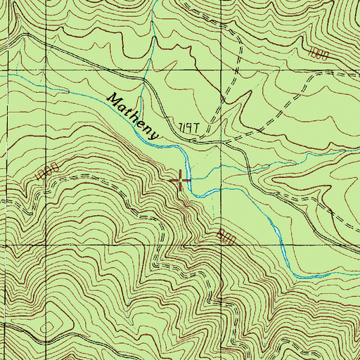 Topographic Map of Hook Branch Creek, WA