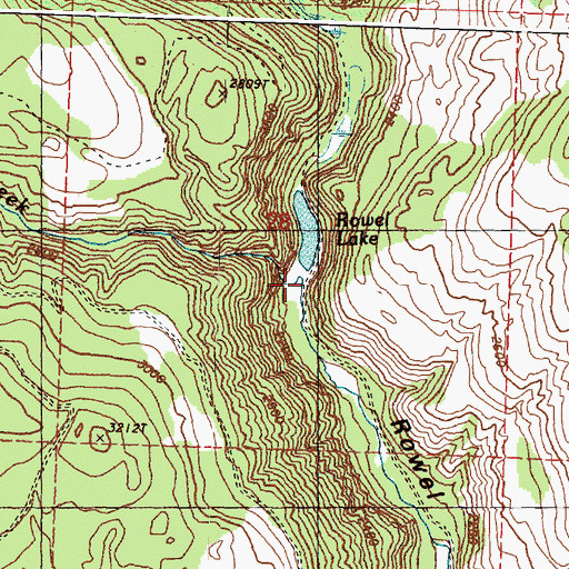 Topographic Map of Hooker Creek, WA