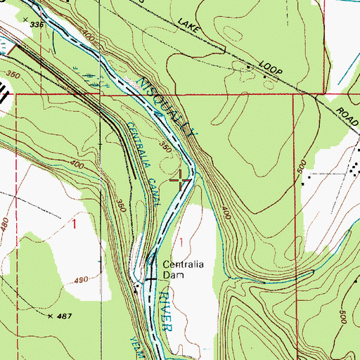 Topographic Map of Horn Creek, WA
