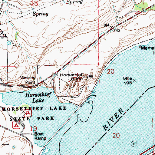 Topographic Map of Horsethief Butte, WA